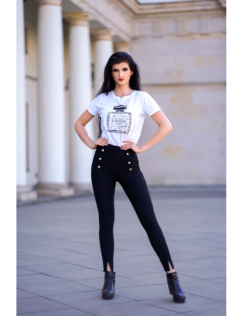 Legginsy z wysokim stanem i...