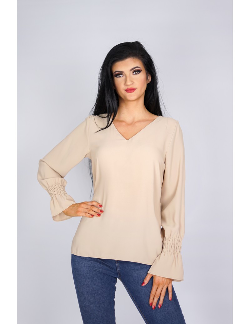 Bluzka z dekoltem w serek i...